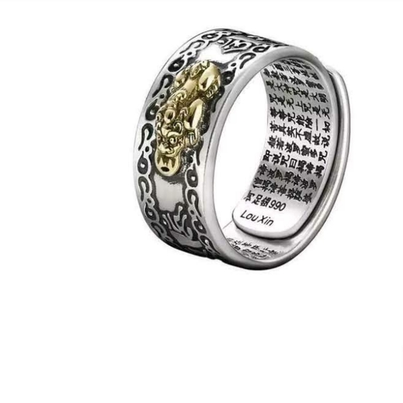 Feung Shui meditation & protection services ring Adjustable Size - Picture 8 of 8